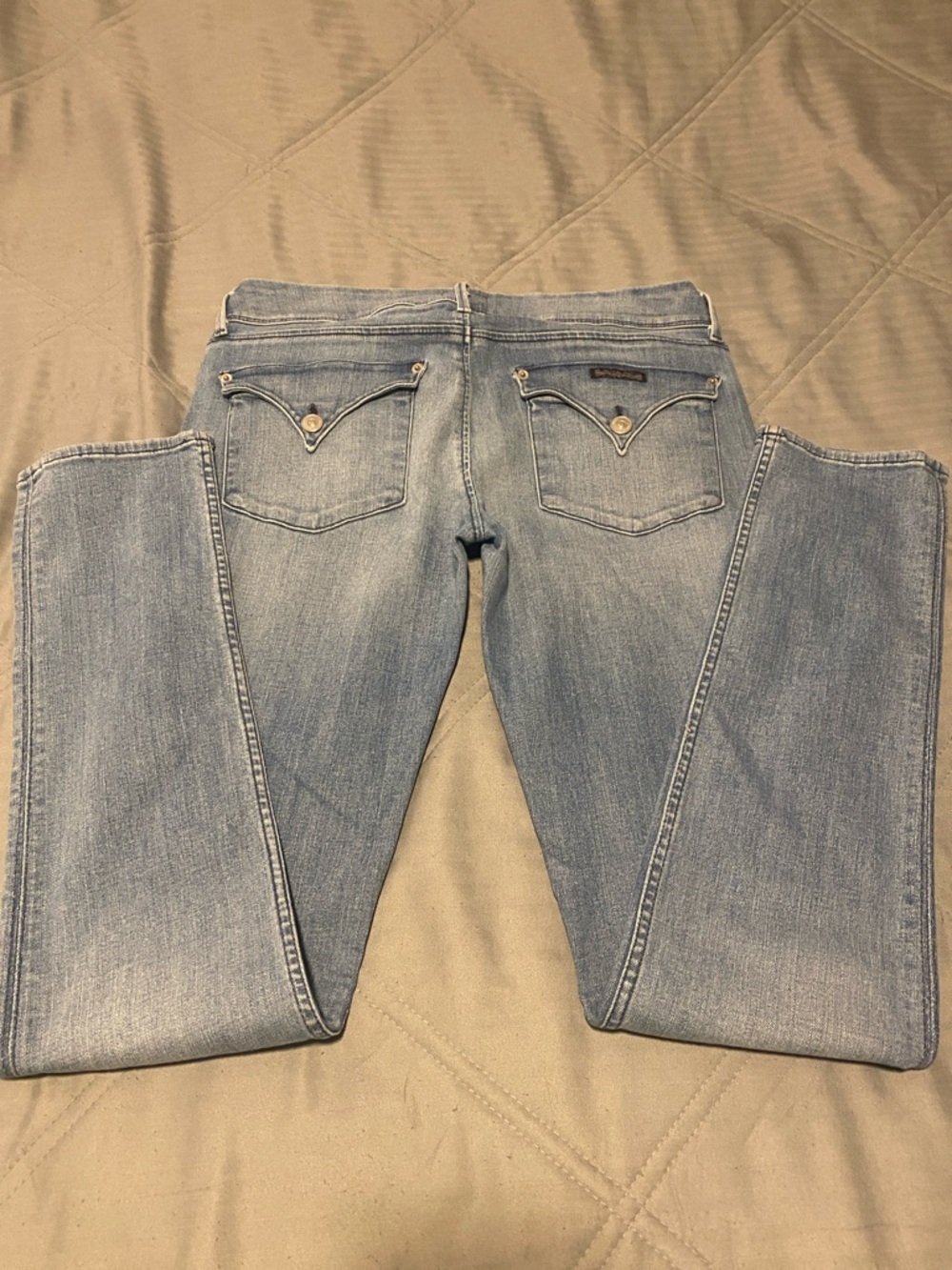 Hudson Collin Flap Skinny Light Blue Women's Jeans Size 29